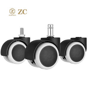 Fabrik Großhandel 2 Zoll 50mm PU Lenk rollen Hochleistungs-Gewindes tiel für Küche Schlafzimmer Bürostuhl Wohnzimmer Esszimmer - Product Image 2