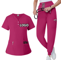 Scrubs de mouvement extensible pour femmes avec poches cargo pour les techniciens en pharmacie et le personnel de laboratoire