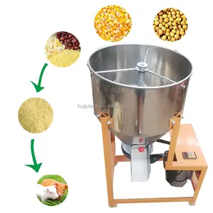 Vertical 150-200kg/hour animal feed corn grain mixer HJ-G003 Poultry chicken cattle cow feed mixing machine