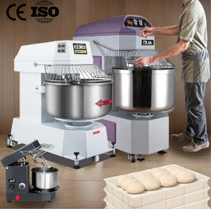 Pétrin Industriel 25kg 50kg 100kg 80L pour Farine, Mélangeur à Spirale Professionnel pour Boulangerie - Product Image 2