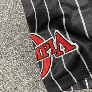 Maillot de baseball de haute qualité à rayures personnalisées avec logo en sergé brodé - Product Image 4