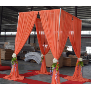 Aluminum adjustable backdrop <b>stand</b> portable <b>pipe</b> and drape for wedding booth - Product Image 4