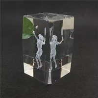 Vente d'usine Honor of Crystal : Cubes de cristal vierges K9 de bonne qualité pour gravure, avec boîte cadeau