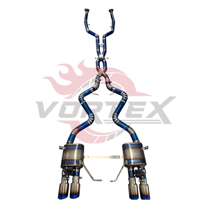 Vortex <b>Titanium</b> Valvetronic Catback Exhaust fits E92 E90 M3 4.0L V8 S65 Performance Racing Muffler System with Pie-cut X-Pipe - Product Image 1