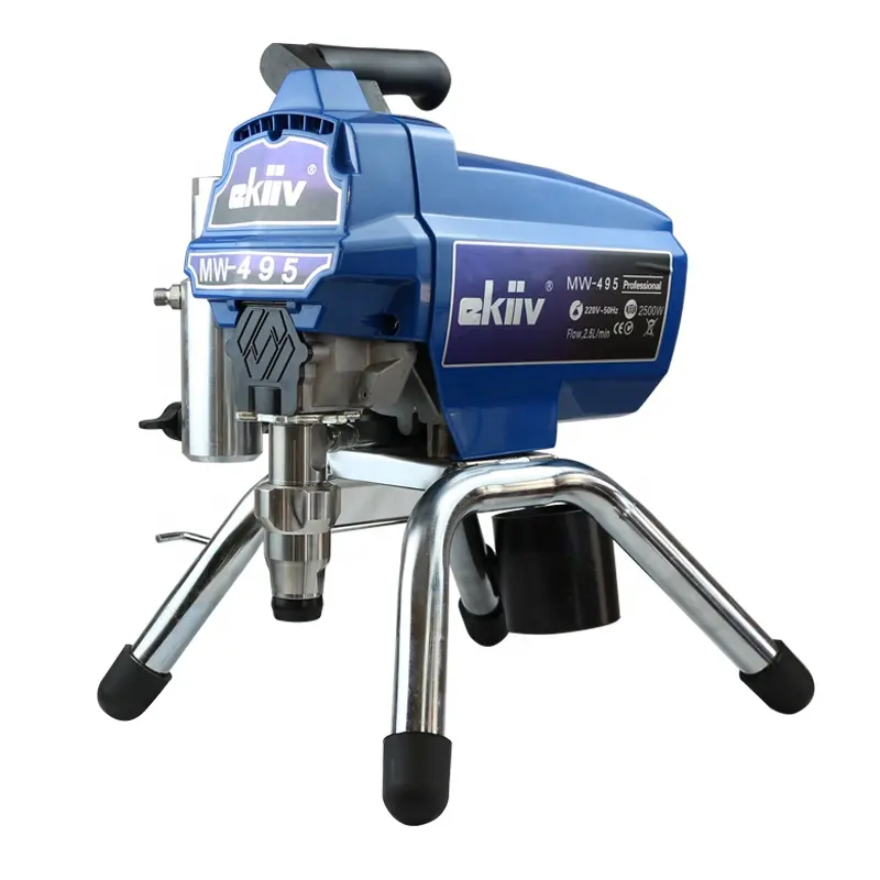 EKIIV Máquina de pintura a spray portátil de alta eficiência e alta pressão sem ar M495 2,5L/min máquina de pulverização de pintura de parede