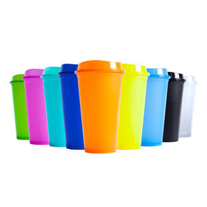 Vaso de Plástico de Moda de 16 oz, Colorido, para Café, de Pequeña Capacidad, Material PP, 355 ml, Reutilizable - Product Image 1