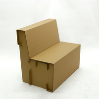 Armoire pour enfants en carton ondulé personnalisée, meubles écologiques avec étagères et tringle de suspension, en kit