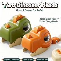 Jeu de serpent gourmand télécommandé magnétique 2,4 GHz pour enfants avec lumière et son, jouet dinosaure RC, jeux STEM amusants pour la famille, cadeau idéal