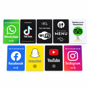 Support d'affichage NFC sans contact pour cartes <span class=keywords><strong>Google</strong></span>, réseaux sociaux et avis <span class=keywords><strong>Google</strong></span>, avec fonction Tap et support de code QR, personnalisable pour cartes WhatsApp - Product Image 2