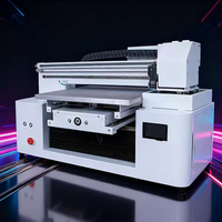 Machine d'impression UV à plat LY 5060 avec plateforme élévatrice intelligente, taille d'impression 500*600 mm, imprimante UV double tête pour publicités