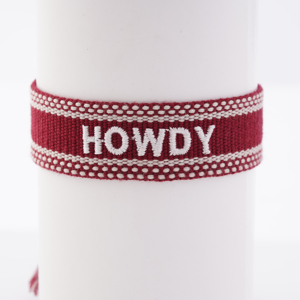 Bracelets personnalisés pour le jour du match, bracelet brodé ajustable Howdy, bracelet d'amitié tissé - Product Image 6
