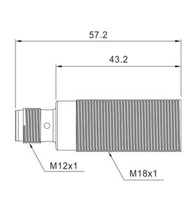 Akusense TWF18-08NCE hình trụ chống Hàn xỉ hình trụ Cảm biến tiệm cận cảm ứng M18 - Product Image 3