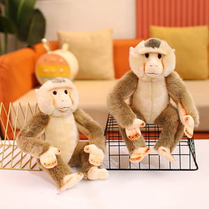 Simüle Edilmiş Babun Bebek Sevimli Maymun Peluş Oyuncak Çocuk Hediyesi Yüksek Kaliteli Özel Yapım Dolgulu Hayvanat Bahçesi Peluş Hayvanları - Product Image 2