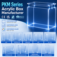 MAIBOLEN Boîte de présentation transparente en acrylique PKM ETB avec protection UV à 99 %, épaisseur 5 mm, protection magnétique pour Elite Trainer Box