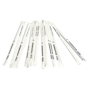 <b>Pla</b> Disposable Straws 6 Mm Biodegradable Straight Pipe For Party Beverage Use - Product Image 1