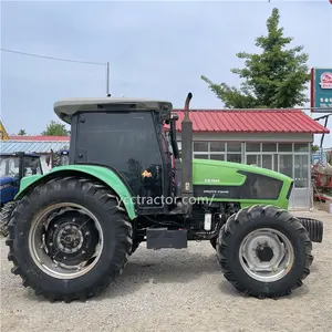 Sıcak satış tarımsal çiftlik tekerlekli 130hp traktör kullanımı YTO DEUTZ motor ön uç yükleyici kazıcı