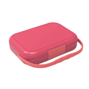 Aohea Rechthoek Kantoor Lunchbox Goedgekeurd Voedsel Verse Opslag Siliconen + Pp Kids Bento Lunchbox