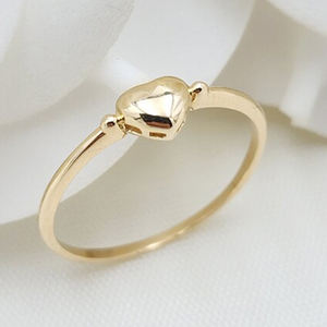 Кольцо для помолвки из цельного золота MaiYi 9К/10К/14К/18К с сердечками для женщин - Product Image 5