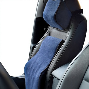Car Lumbar Support Back <strong>Cushion</strong> and Car <strong>Neck</strong> Pillow Kit - Product Image 1
