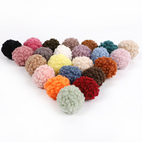 Boules de pompons en laine d'agneau, mini garnitures douces et moelleuses, breloques en peluche de Noël, accessoires décoratifs pour chaussures Crocs et ornements de sacs