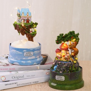 Boîte à musique rotative DIY mignonne pour chambre, accessoires de jouets, <span class=keywords><strong>cadeau</strong></span> romantique, décoration de la maison, décoration esthétique de la chambre, décorations pour la maison - Product Image 2