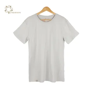 Hemp organic cotton T-shirts men's O-neck t-shirt soft organic cotton t-shirt custom shirts with logo