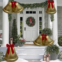 Nouvelle Arrivée Boule de Noël Gonflable en PVC de 60 cm Faite à la Main de Haute Qualité pour Décoration Extérieure de Cour avec Nœud