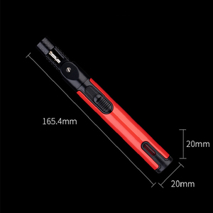 Bán Buôn Mới Có Thể Điều Chỉnh Windproof Pen Lighter <span class=keywords><strong>DIY</strong></span> Với Cửa Sổ Có Thể Nhìn Thấy Jet Flame Lighter Cho Xì Gà Nấu Ăn - Product Image 3