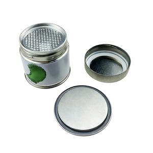 Latas de té en polvo Matcha <span class=keywords><strong>con</strong></span> cilindro pequeño de grado alimenticio, hojalata metálica hermética soldada, sello de lengüeta fácil de pelar y tirar para uso empacado - Product Image 2