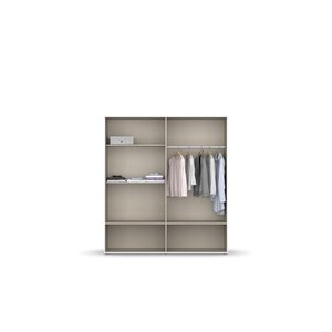 <span class=keywords><strong>Armadio</strong></span> Doppio a <span class=keywords><strong>4</strong></span> <span class=keywords><strong>Ante</strong></span> e <span class=keywords><strong>4</strong></span> Cassetti in Legno di Alta Qualità, Design Semplice Stile Moderno con Ampio Spazio di Archiviazione per Camera da Letto - Product Image 4