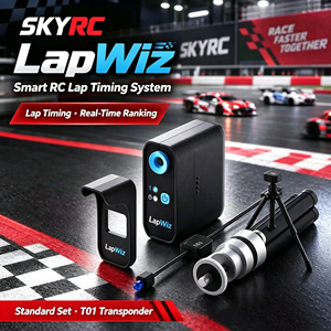 Интеллектуальная система измерения <span class=keywords><strong>времени</strong></span> для гонок SKYRC LapWiz RT004 с инфракрасным счетчиком кругов и транспондером T01 для радиоуправляемых гоночных машин 1/10, 1/8, Mini-Z. - Product Image 1