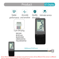 E-bike Kunteng Display LCD Display Mini Meter SM Plug pour KT Controller Kit de conversion de vélo électrique Affichage KT-LCD4