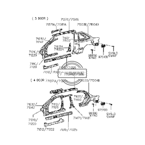 71242-22000 71242-22000 市场用替换件 Accent 95-00 n Sa <span class=keywords><strong>Direk</strong></span> Sac Kaporta MBS-7124222000 71242-22000 市场用替换件 - Product Image 1