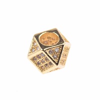 TP033 Perles de Cuivre Accessoires Avec Micro Zircon DIY Bracelet Collier Perles Pour Bijoux Bracelet Vente en Gros Accessoire
