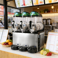Machine à smoothies et margaritas, machine à boissons glacées, machine à slush commerciale à trois bacs