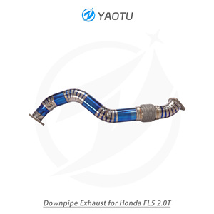 Tubo de Escape de Titanio de Alta Calidad YT, Tubo Delantero para Honda <span class=keywords><strong>Civic</strong></span> <span class=keywords><strong>Type</strong></span>-<span class=keywords><strong>R</strong></span> FL5 <span class=keywords><strong>2.0</strong></span> - Product Image 5