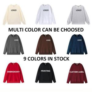 Custom Embroidered CrewNeck Couple <b>Sweatshirt</b> 360gsm Cotton Blank <b>Sweatshirts</b> - Product Image 4