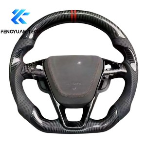 <span class=keywords><strong>Volante</strong></span> Deportivo de Carreras de Fibra de Carbono Real Personalizado para Ford Trim EcoBoost GT/Shelby GT350/Focus 4 2013 2014 <span class=keywords><strong>sin</strong></span> airbag - Product Image 4