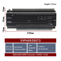 Nuevo PLC Delta DVP60EC00T3 Original, 60 Puntos de E/S, Transistor NPN, Automatización Lógica Programable, Repuestos