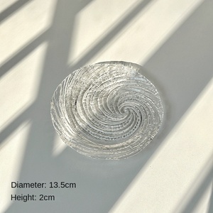 In lastra di vetro del vento nebulosa modello di ghiaccio piatto di frutta casa da salotto Dessert piatto di frutta secca Dim Sum - Product Image 6