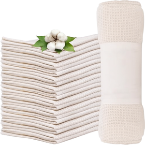 100% Organic Cotton <b>Kitchen</b> Tea <b>Towel</b> Eco-Friendly Hypoallergenic Disposable Quick-Dry Roll Solid Color - Product Image 1