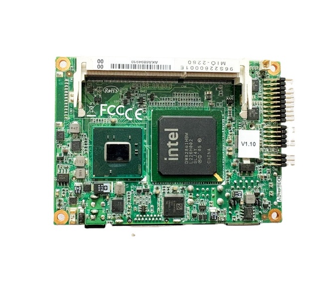 ADVANTECH MIO-2260 Intel Atom N455 Pico-ITX SBC DDR3 18-bit LVDS VGA 1 GbE Mini PCIe 2 USB 2 COM MIOe Embedded Computer Stock