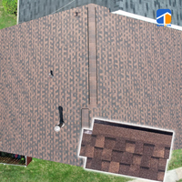 Neu Eingetroffene Wirtschaftliche Schwarze Asphalt-Dachschindeln aus Glasfaser, Baumaterialien für den Hausbau