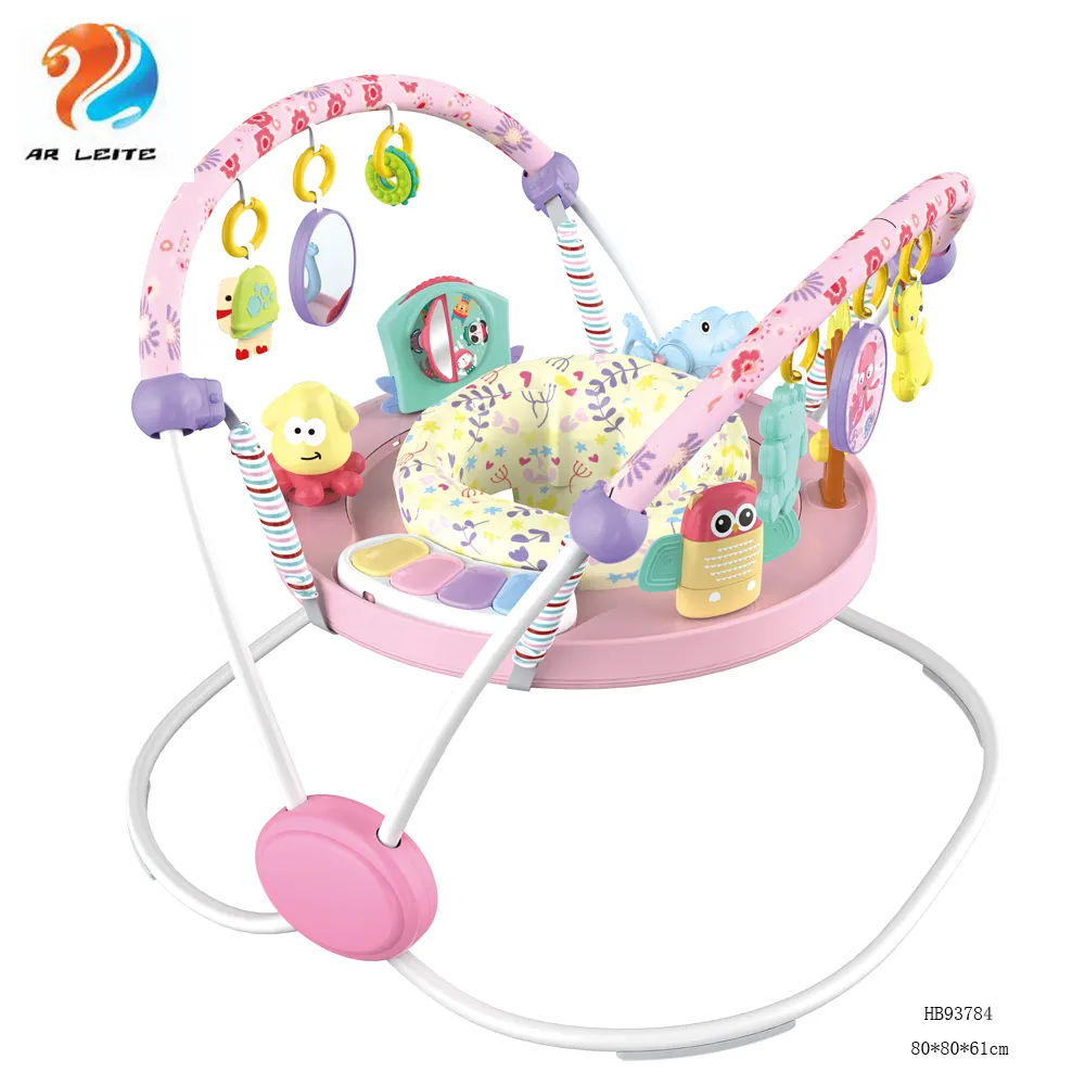Baby-Sprühlstuhl multifunktions-Baby-Spring-Schaukelstuhl pädagogisches Babyspielzeug mit Licht und Musik