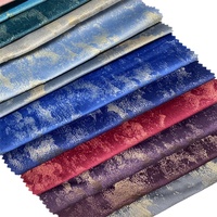 Tissu de luxe imprimé velours bronzé 100% polyester tricoté épais respirant uni pour housse de canapé, rideau, tapisserie et jouets