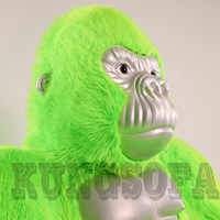 Canapé Gorille Pliable Facile, Canapé Lit Singe en Fourrure, Meuble pour Salon, Chaise Gonflable King Kong en Fourrure, Canapé à Vendre