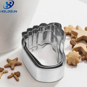 Ensemble de moules à biscuits en forme d'empreinte de bébé en acier inoxydable écologique 3 pièces en gros pour outils de cuisson et de pâtisserie - Product Image 3
