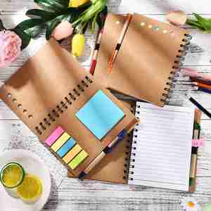 Customizable Wholesale Spiral <b>Notebook</b> <b>Set</b> with Sticky Notes Colorful Pocket <b>Notebook</b> for Office School Supplies - Product Image 5