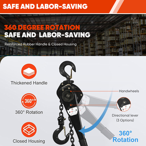 Nhà máy Trung Quốc Hot Bán 3 tấn của nhãn hiệu Palăng xích ratcheting đòn bẩy khối với kéo chuỗi ròng rọc - Product Image 6