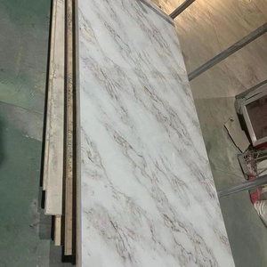 Tấm ốp tường <span class=keywords><strong>PVC</strong></span> nội thất in hình vân đá cẩm thạch bóng gương cao cấp dùng trang trí tường, tấm đá cẩm thạch <span class=keywords><strong>PVC</strong></span> phủ UV - Product Image 2